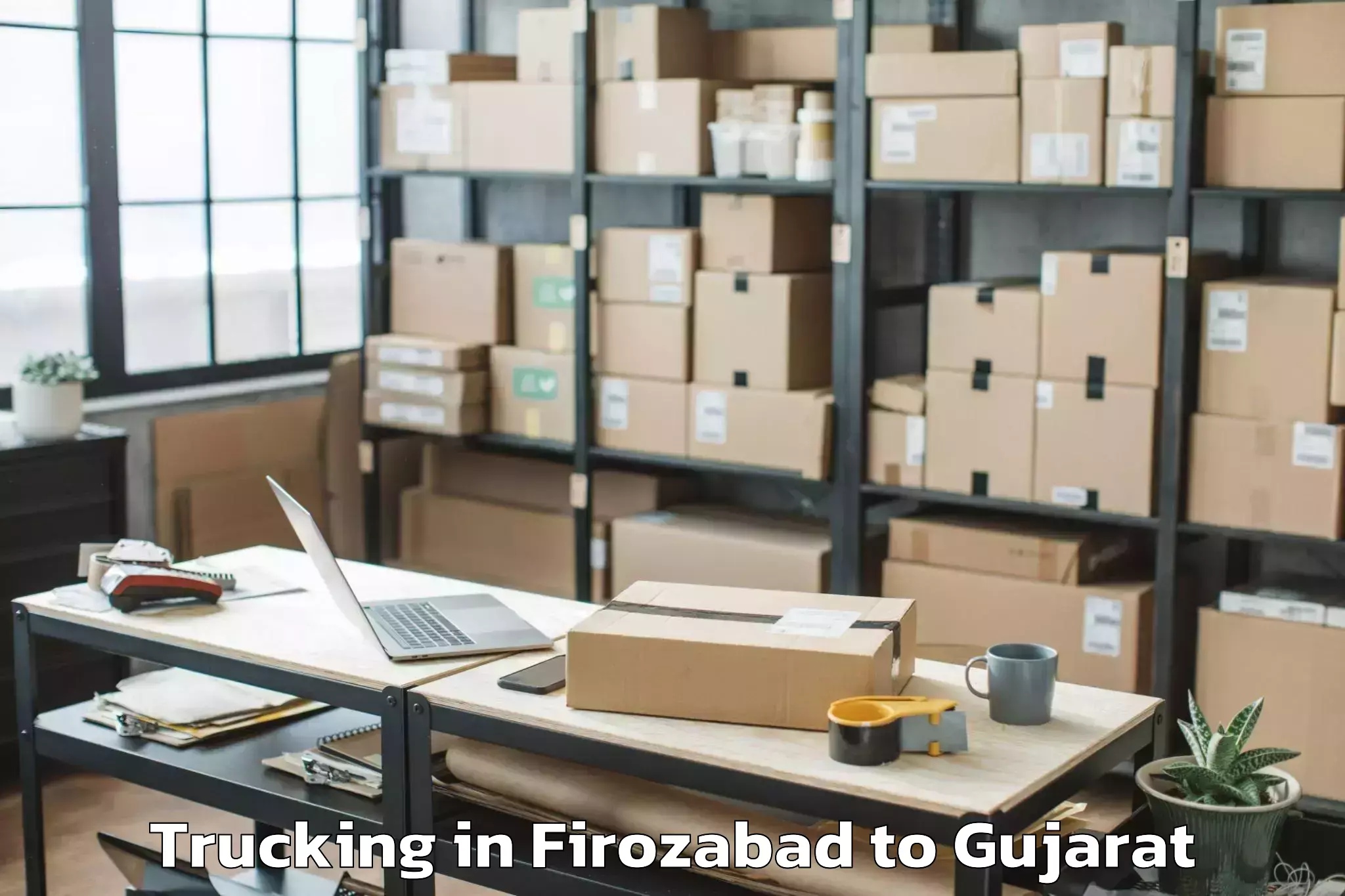 Book Firozabad to Dayapar Trucking Online